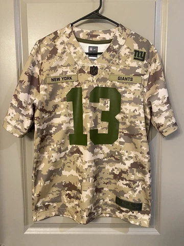 Nike New York Giants Odell Beckham Jr (OBJ) Salute to Service Jersey Youth Large Cover