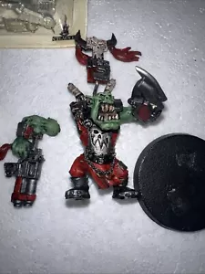 Warhammer 40K Orks WarBoss Well Painted With Big Choppa Metal OOP Ork Evil Sunz - Picture 1 of 7