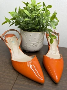 Boden Naranja Charol Cordones Talla 38 EE. UU. TALLA 7 Punta - Imagen 1 de 13