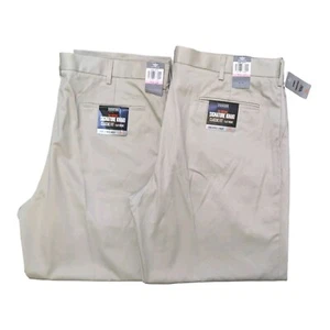 Lote de 2 Pantalones Dockers Para Hombres 40x29 Calce Clásico Firma Caqui Frente Plano Nuevos - Imagen 1 de 9