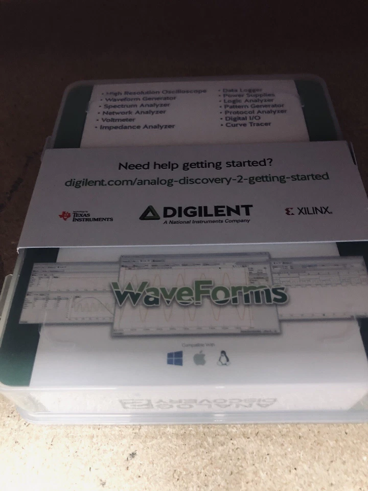 Analog Discovery 2: 100MS/s USB Oscilloscope, Logic Analyzer and Variable Power - Image 1 of 2