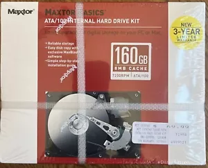 Maxtor Basics 160GB ATA/100 Internal Hard Drive Kit New And Sealed. - Picture 1 of 4