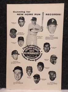 VINTAGE 1950's Louisville Slugger Advertising POSTER SIGN Mickey Mantle YANKEES - Picture 1 of 3