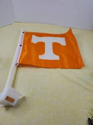Tennessee Volunteers 11X14 Montaje en ventana Bandera de coche de 2 lados con poste de ventana Foto 1 de 4