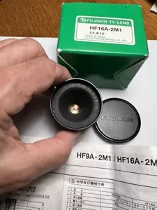 NWOT FUJINON TV Camera Lenses HF16A-2M1 1:1.4/16 - Picture 1 of 4