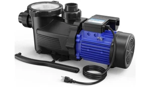 AQUASTRONG 2 HP In/Above Ground Single Speed Pool Pump, 115V, 8917GPH, High Flow - Picture 1 of 10