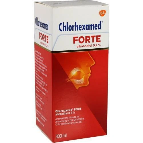 GLAXOSMITHKLINE CONSUMER HEALTHCARE CHLORHEXAMED FORTE alkoholfrei 0,2% L�sung 300 ml PZN 12574692