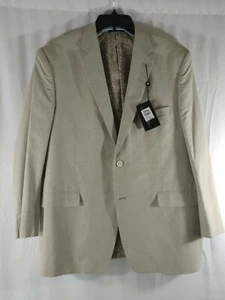 Circola Moda Mens Blazer 100% Cotton Formal Wedding Blazer Coat Gray NWT - Picture 1 of 4
