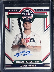 Tanner, Logan - 2022 USA Baseball Stars & Stripes - Autograph - 59/125 - INV - Picture 1 of 1