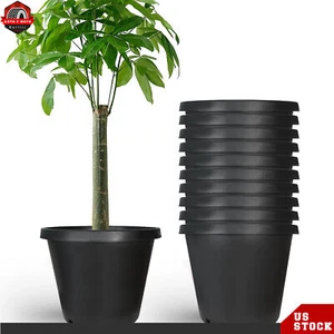 15gal HeavyDuty Premium Plastic Nursery Plant Container Garden Planter Pot 10PCS - Picture 1 of 14