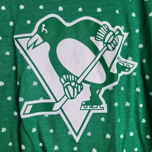 Pittsburg Penguins Short Sleeve T-Shirt Tee Mens XL Green NHL NWT - Picture 1 of 8