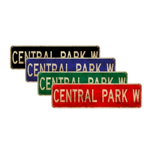 Central Park W Street Vintage Sign Park Garage Décor New York City Aluminum Sign - Picture 1 of 5