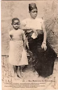 Postal vintage de Dahomey -Une Mulatresse - Benín - Imagen 1 de 2