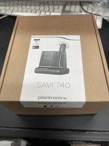 Plantronics Savi W740-M Ear-Hook Headset - Black - Zdjęcie 1 z 7