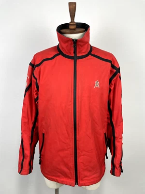 Vintage VOLKL Red Wind/Waterproof Full Zip Men's Ski Jacket Sz L - Image 1 of 4