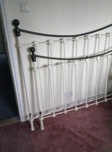 Antique Cast Iron Bed - Picture 1 of 12