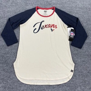 47 Brand Womens NFL Houston Texans Shirt 3/4 Sleeve Size Medium - Picture 1 of 11