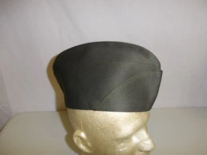 b0499-XL WW2 US Army style EM cap USO War Correspondent OD cotton size63- W5B - Picture 1 of 4