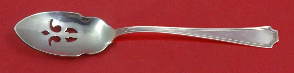 Fairfax by Durgin-Gorham Sterling Silver Olive Spoon Pierced Custom Made 5 1/2" - Image 1 of 1