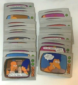 1990 The Simpsons Trading Card Set 88 Cards Topps Matt Groening Complete Loose