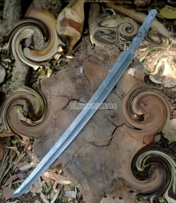 Japanese Samurai Sword Katana Blank Blade 38" Damascus Hand Forged Blank Blade - Image 1 of 4