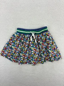 Boden Skirt Girls Size 8-9Y 134cm Blue Floral Print Ruffle Ribbed Waistband - Picture 1 of 9