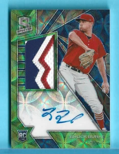 2020 Panini Spectra Brock Burke#125 super short print #125 Rookie Card Patch /25 - Picture 1 of 2