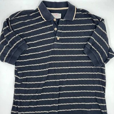 Camisa Polo Greg Norman Para Hombres Manga Corta Talla L Negra Dorada Rayas Algodón Foto 1 de 4