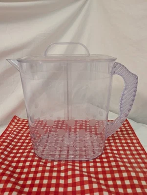 Pampered Chef Quick Stir Pitcher Family Size 1-Gallon Polka Dot Pattern - Image 1 of 4