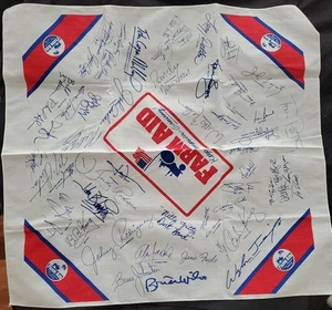 Vintage 1985 Farm Aid Concert Bandana Brian Wilson Tom Petty Willie Nelson NEW - Picture 1 of 9