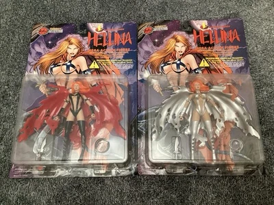 Mega figura de acción Skybolt Toys Direct HELLINA con capa de batalla 1997 lote 2 Foto 1 de 4