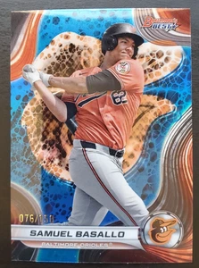 Bowman's Best Samuel Basallo Blue Refractor RC 76/150 #TP-2 Orioles 2024 - Imagen 1 de 3