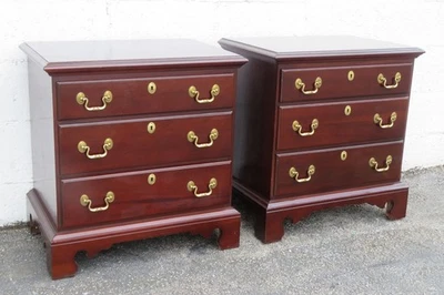 Link Taylor Heirloom Nightstands End Side Bedside Tables a Pair 6146 - Image 1 of 4