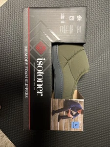 Isotoner Men's Classic Soft Memory Foam Comfort Hoodback Slippers - Picture 1 of 3