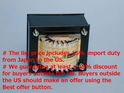 Transmisión de potencia Hashimoto PT-160R (230V) 320V-280V-140mA para 2A3, 6A3, PX4, VT52, etc. Foto 1 de 4