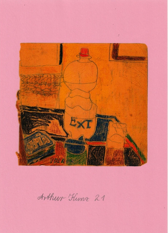 "HANNE - flasche mineralwasser"  Giclée Druck auf Papier - Handsigniertes Unikat - Bild 1 von 1