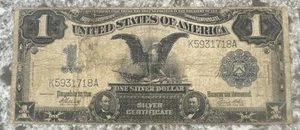 1899 $1 Black Eagle Large Silver Certificate Note-Lincoln/Grant!!! - Picture 1 of 8