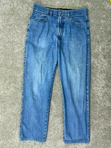 Vaqueros Ermenegildo Zegna para hombre 34 True 33x30 pierna recta algodón hecho en Italia - Imagen 1 de 16