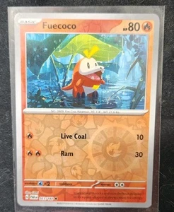 Fuecoco ERRORE REVERSE HOLO BLEED 023/182 Carta Pokemon TCG PAR Near Mint NM - Foto 1 di 2