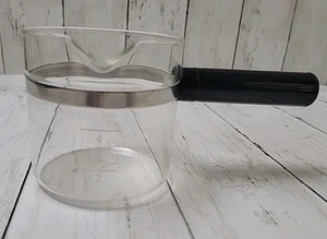 Replacement Espresso Carafe 4 Cup Clear Glass Black with Lid Fits Most Machines - Picture 1 of 4