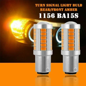 LED LED Light Bulbs 1156 52 X 19mm Amber Blinker DC 12V High Power High Quality - Picture 1 of 12