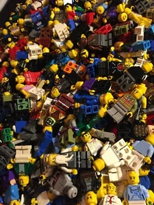 100 LEGO MINIFIGURES RANDOM MEN WOMEN PEOPLE TOY MIX THEMES BULK FREE SHIPPING! - Picture 1 of 3