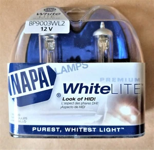 NAPA Premium Headlight White Lite BP9003WL2 12V *Whitest Light* (PACK OF 2) - Picture 1 of 1