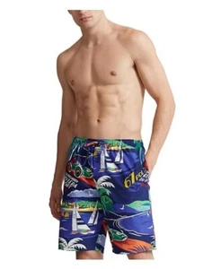 Polo Ralph Lauren Men's Lounge Sleep Shorts S or XL Riviera DuPort Racing - Picture 1 of 4