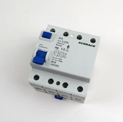 SCHRACK (ÖSTERREICH) FI 40A 30mA | FI 40A 0,03A | FI-Schutzschalter | FI-Schalter | 4 - polig | RCD