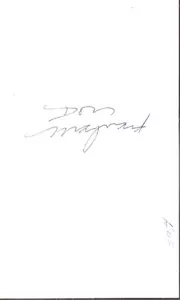 Handsignierte Karteikarte - Don Maynard New York Jets HOF Wide Receiver (d 2022) - Bild 1 von 1