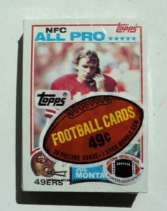 1982 Topps Football CELLO Pack UNOPENED 49ers Joe Montana 2nd yr. - - Picture 1 of 3