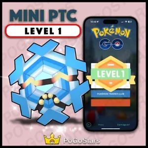 Pokémon Go - Shiny Cryogonal - Mini PTC LVL1 Livello 1 ✨Leggi Descrizione✨ - Foto 1 di 1