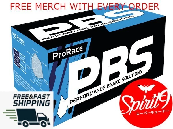 PBS RACE TRACK DAY BRAKE PADS FOR HONDA CIVIC EF EG EK FRONT 282MM PRORACE 1206 - Image 1 of 4
