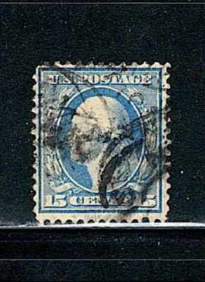 US Year of 1911 Washington Stamp Scott# 382 (Used), - Image 1 of 2